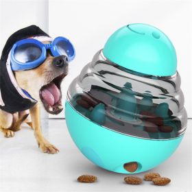 Dog Toys Food Ball Food Dispenser Training Balls Interactive Puppy Cat Slow Feed Pet Tumbler Toy Dogs Puzzle Toys Pet Supplies - Blue