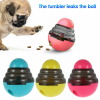 Dog Toys Food Ball Food Dispenser Training Balls Interactive Puppy Cat Slow Feed Pet Tumbler Toy Dogs Puzzle Toys Pet Supplies - Blue