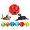 Dog Squeaky Ball Toy; Pet Chew Toy For Dog; Tooth Cleaning Ball Bite Resistant Pet Supplies - Orange - 2.3Inch