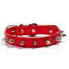 Anti-Bit Pet Necklace; Durable Dog Rivet Collar For Puppy; Pet Supplies - Red - M