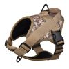 Dog Harness; large dog training tactical chest strap; K9 pet chest strap; vest type reflective dog rope; explosion-proof impulse traction - Yellow cam