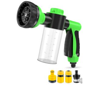 Pet Dog Wash Outdoor, High-Pressure Pet Shower Sprayer Dog Shower Brush And Pet Grooming Comb For Watering Flowers, Car Washing, Pet Bathing - Green w