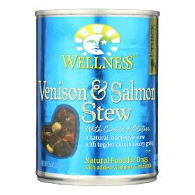 Wellness Pet Products Dog Food - Venison And Salmon With Potatoes And Carrots - Case Of 12 - 12.5 Oz. - Default