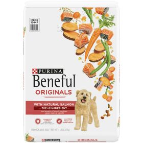 Purina Beneful Originals Natural Salmon Dry Dog Food 14 lb Bag - Purina Beneful