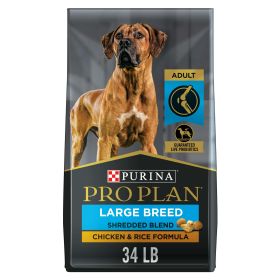 Purina Pro Plan Large Breeds for Adult Dogs Chicken Rice, 34 lb Bag - Purina Pro Plan