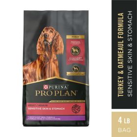 Purina Pro Plan Turkey & Oat Meal Flavor Dry Dog Food , 4 lb Bag - Purina Pro Plan