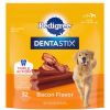 Pedigree Dentastix Bacon Flavor Large Dental Bones Treats for Dogs, 1.72 lb. Pack (32 Treats) - Pedigree