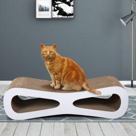 Cat-eyed Cat Scratcher and Lounge, Protect Furniture, Functional, Original Wood Color - Original Wood