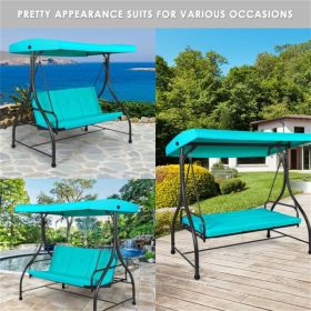 3-Seat Swing Chairs , Convertible Swing Hammock Bed - as picture