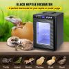 VEVOR Black Reptile Incubator 25L Scientific Lab Incubator Digital Incubator Cooling and Heating 5-60¬∞C Reptile Egg Incubator 12V/110V Work for Small