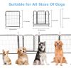 16 Panels Dog Playpen for outdoor,yard,camping,24"Height dog fence with 2 doors. - as Pic