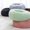 Pet Bed For Dog & Cat; Plush Cat Bed Warm Dog Bed For Indoor Dogs; Plush Dog Bed; Winter Cat Mat - Light Green - 50cm/19.7in