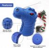 3-in-1 Interactive Dog Chew Toy with Brush and Rope - default