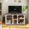 Wooden Cat House, cat villa, cat cages indoor, TV stand with cat house - as Pic