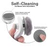 Pet Comb Stainless Steel Needle Comb Dog And Cat Hair Removal Floating Hair Cleaning Beauty Skin Care Pet Dog Cleaning Brush - Gray