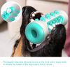 Dog Molar Toothbrush Toys Chew Cleaning Teeth Safe Puppy Dental Care Soft Pet Cleaning Toy Supplies - Orange Ball