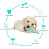 Dog Molar Toothbrush Toys Chew Cleaning Teeth Safe Puppy Dental Care Soft Pet Cleaning Toy Supplies - Upgrade Blue