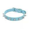 Anti-Bit Pet Necklace; Durable Dog Rivet Collar For Puppy; Pet Supplies - Blue - M