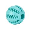 Dog Squeaky Ball Toy; Pet Chew Toy For Dog; Tooth Cleaning Ball Bite Resistant Pet Supplies - Sky Blue - 2.0Inch