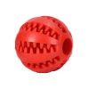 Dog Squeaky Ball Toy; Pet Chew Toy For Dog; Tooth Cleaning Ball Bite Resistant Pet Supplies - Orange - 2.3Inch