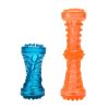 dog Squeak Toys Tpr sounder dog toy strong bite resistant dog bone molar dog toy Sounding Bone Toy - orange - small