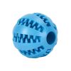 Dog Squeaky Ball Toy; Pet Chew Toy For Dog; Tooth Cleaning Ball Bite Resistant Pet Supplies - Blue - 2.0Inch