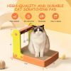 5-in-1 Cat Scratching Board Set Durable Cardboard Reversible Double-sided Design with Bell Interactive Cardboard Cat Toy Indoor Cat Scratching Board -