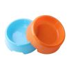 1Pc High Quality Solid Color Pet Bowls Candy-Colored Lightweight Plastic Single Bowl Small Dog Cat Pet Bowl Pet Feeding Supplies - yellow - S