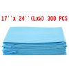 300 Pcs 17" x 24" Pet Wee Pee Piddle Pad - Blue