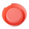 1Pc High Quality Solid Color Pet Bowls Candy-Colored Lightweight Plastic Single Bowl Small Dog Cat Pet Bowl Pet Feeding Supplies - brown - S