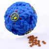 Pet Dog Squeaker Missing Food Ball Squeak Puppy Big Dog Puzzle Training Toys for Dogs French Bulldog Pug Balls Pets Accessories - blue - 7cm