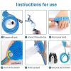 Portable Dog Shower Easy Install Pet Supplies Water Spray Cat Dog Bath Brus Use Plastic Family Pet Cleaning Grooming Accessories - Blue