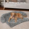 Dog Bed Large Sized Dog, Fluffy Dog Bed Couch Cover, Calming Large Dog Bed, Washable Dog Mat for Furniture Protector,Perfect for Small, Medium and Lar