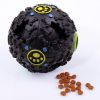 Pet Dog Squeaker Missing Food Ball Squeak Puppy Big Dog Puzzle Training Toys for Dogs French Bulldog Pug Balls Pets Accessories - black - 9.5cm