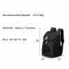 Portable Foldable Mesh Pet Carrier Dog Backpack Breathable Bag Dog Cat Large Capacity Outdoor Travel Carrier Double Shoulder Bag - brown - 45cmx36cmx3