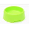 1Pc High Quality Solid Color Pet Bowls Candy-Colored Lightweight Plastic Single Bowl Small Dog Cat Pet Bowl Pet Feeding Supplies - green - M