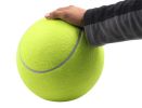 9.5 inch big tennis pet bite toy big inflatable tennis supplies outdoor cricket - Green